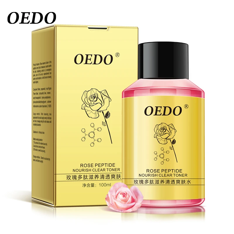 Очищающий тоник OEDO с розовым пептидом уход за кожей отбеливание увлажнение