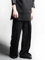 mens floor pants spring and autumn department hip hop dance youth and vitality pleated wide leg large size straight pants