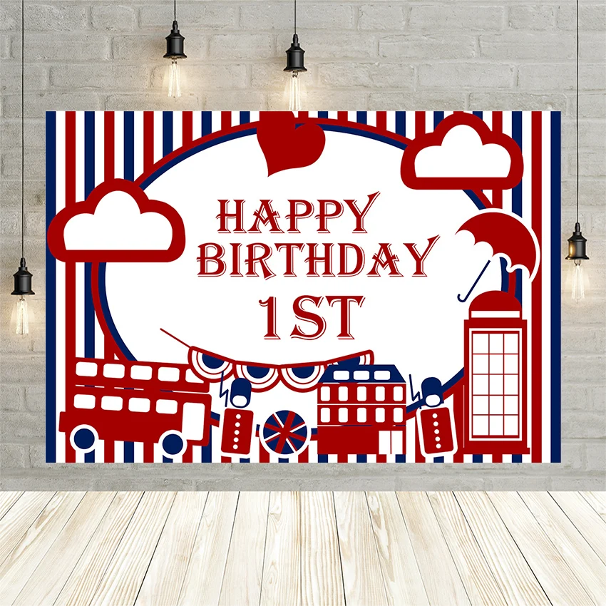 

Avezano детский первый день рождения фотография Фон красная синяя полоса облака Портрет фон фотостудия