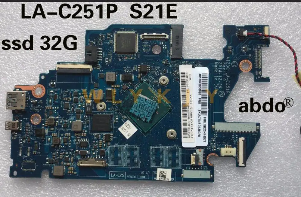 Для Lenovo S21E 20 AIZ30 LA C251P материнская плата для ноутбука планшет CPU N2840 2G SSD 32G 100% ТЕСТ