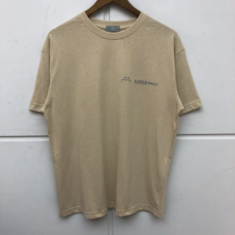 Футболка в стиле кэжуал летняя черная бежевая с холодной стенкой ACW футболки