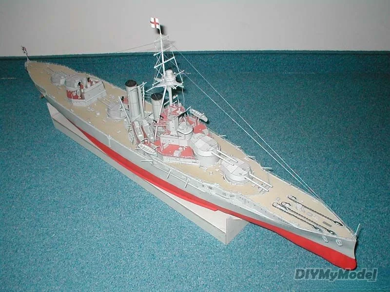 DIYMyModeI-rompecabezas de Iron Duke DIY, modelo de papel artesanal, hecho a mano juguete, regalo, utillaje de pel&iacute;cula-0