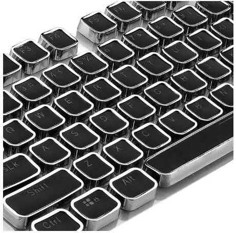 Square Black Новейший стимпанк-ключ для пишущей машинки s для механической клавиатуры с подсветкой круглая двойная съемка ABS клавиша 104 клавиш - Цвет: Square Black