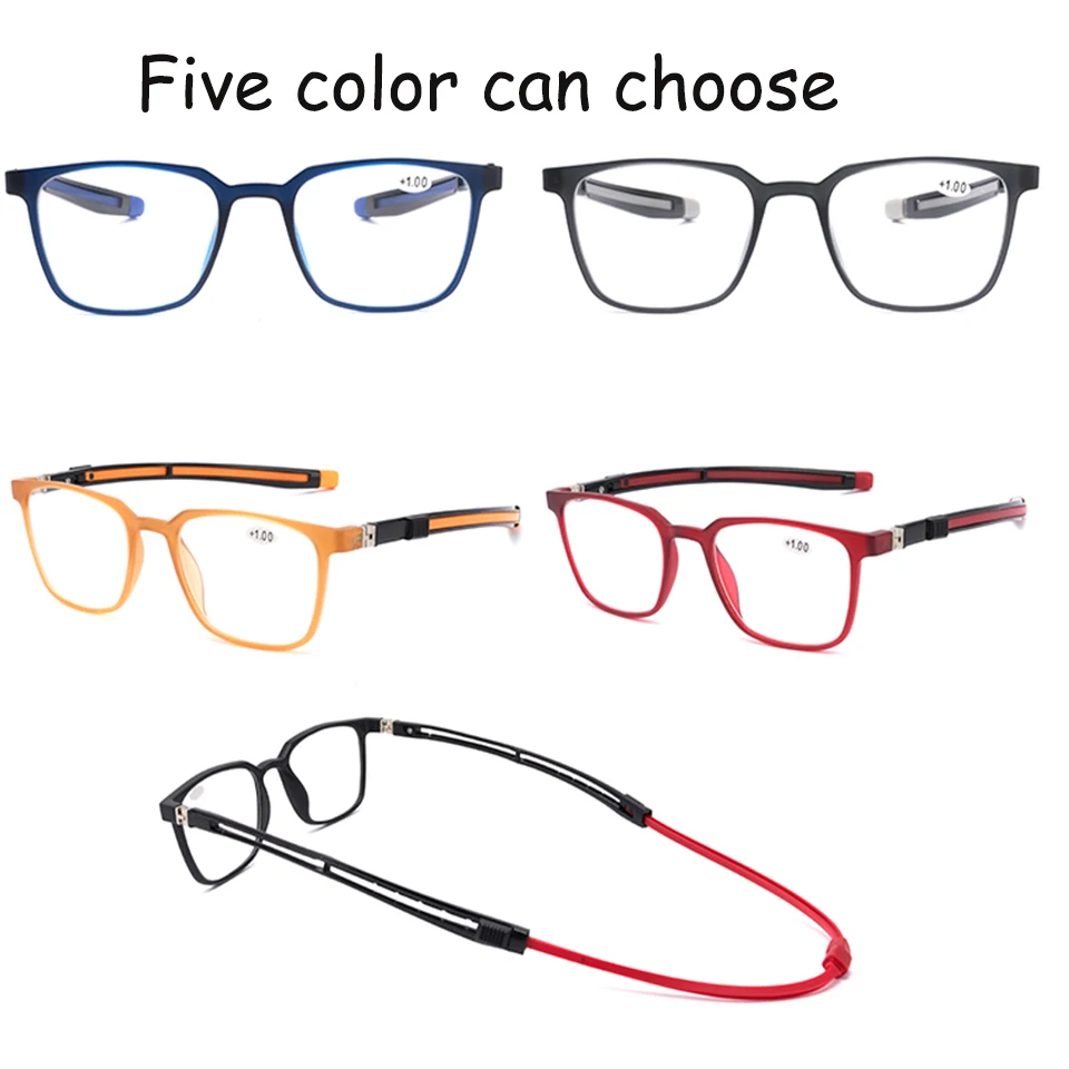 Новые магнитные очки для чтения портативные мужские и женские с подвесной шеей