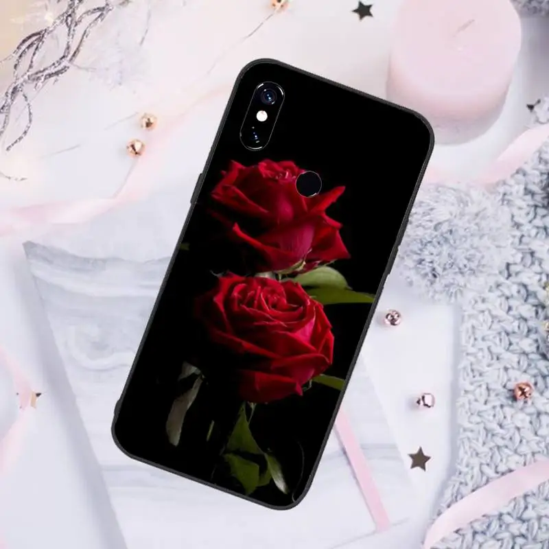 

Red Rose Flowers Phone Case For Xiaomi Redmi 4x 5 plus 6A 7 7A 8 mi8 8lite 9 note 4 5 7 8 pro