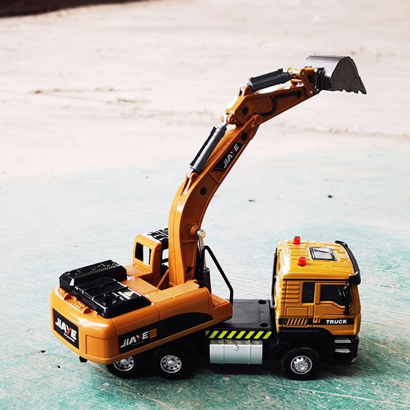

1:50 High Simulation Alloy Engineering Excavator Model Dump Truck Excavator Vehicle Toy Car Rotary Gift