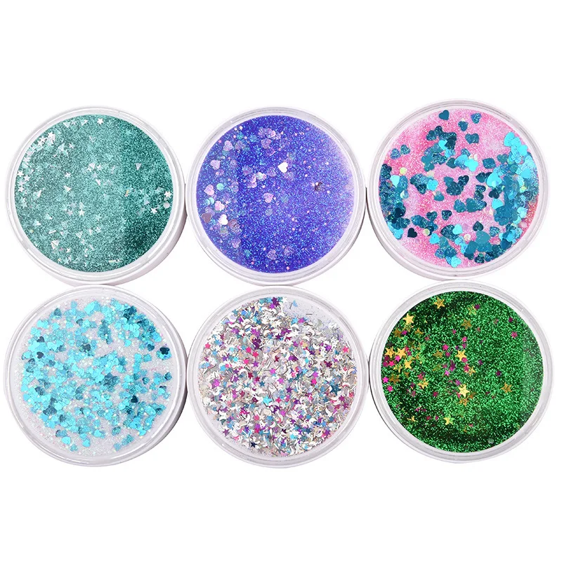 1 шт. цвет звездное небо Звезда Сердце песок контактные линзы коробка очки