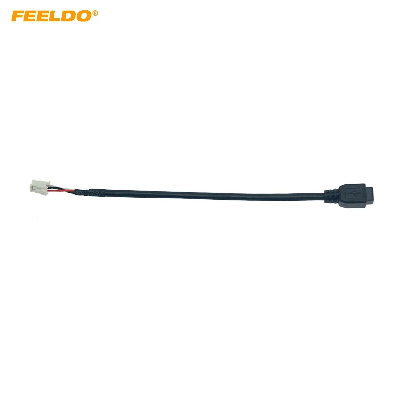 Автомобильный аудиовход FEELDO мини кабель для передачи данных с USB на 4Pin адаптер