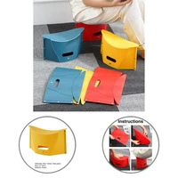 brief space saving bright colored simple design collapsible portable stool for camping storage stool storage stool