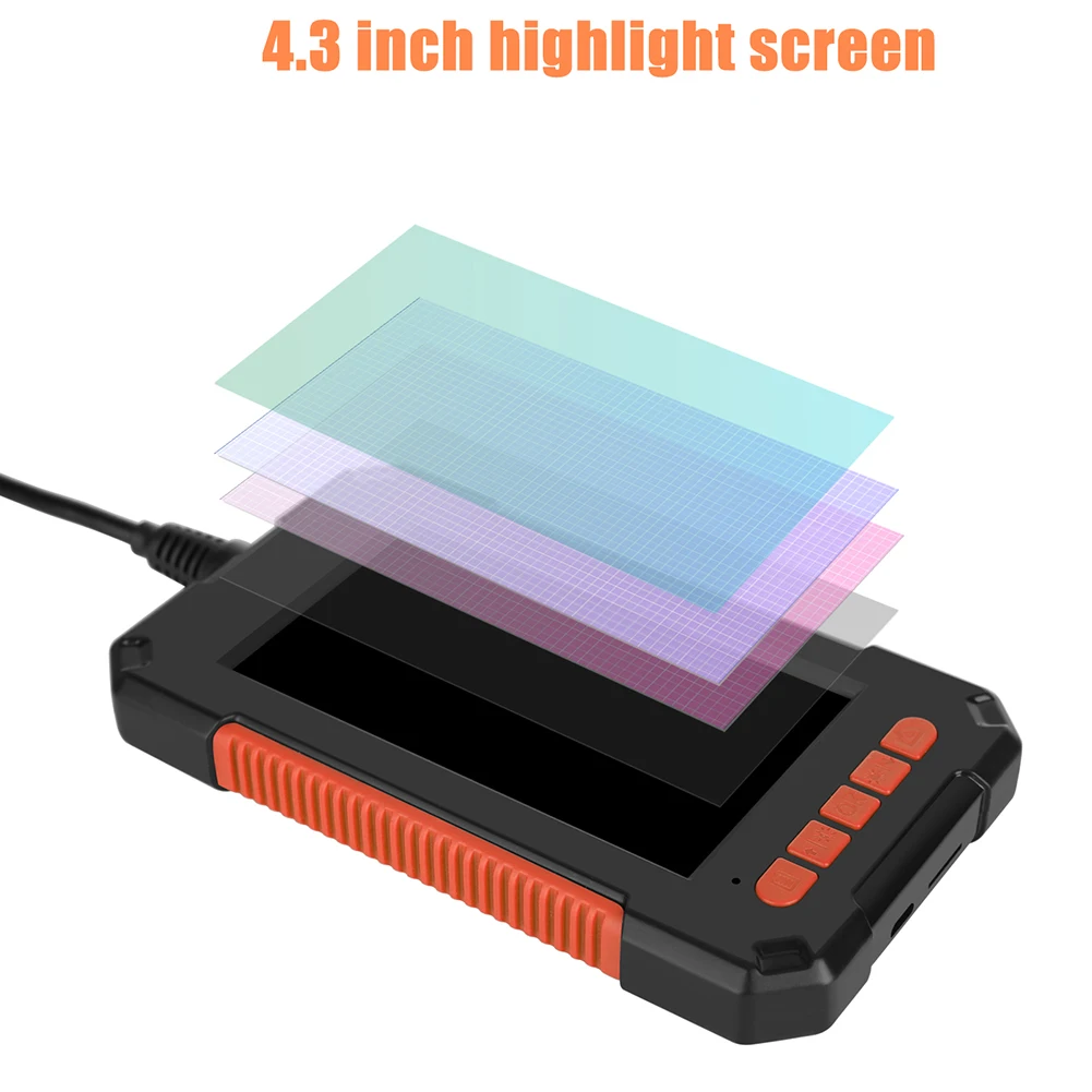 

Car Repair Inspection Camera P40 USB Inspection Borescope Camera 4.3 inch Screen FHD 1080P Industrial Borescope