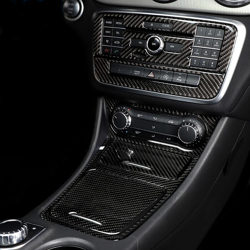 

Аксессуары для Mercedes Benz A Class W176 GLA X156 CLA, Автомобильный интерьер, кондиционер, CD консоль, панель, крышка, отделка, Стайлинг автомобиля