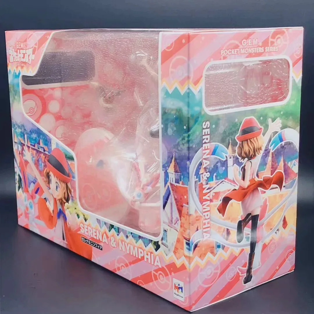 

Pokemon Statue Model Serena Eevee Sylveon Action Figure Model Pokemon Trainer Toy Office Decoration Collection Model