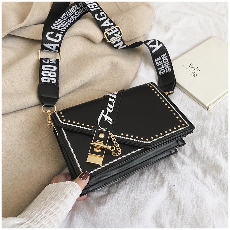 Женские сумки через плечо для женщин качественные Роскошные Сумки из искусственной кожи дизайнерские сумки на плечо с заклепками