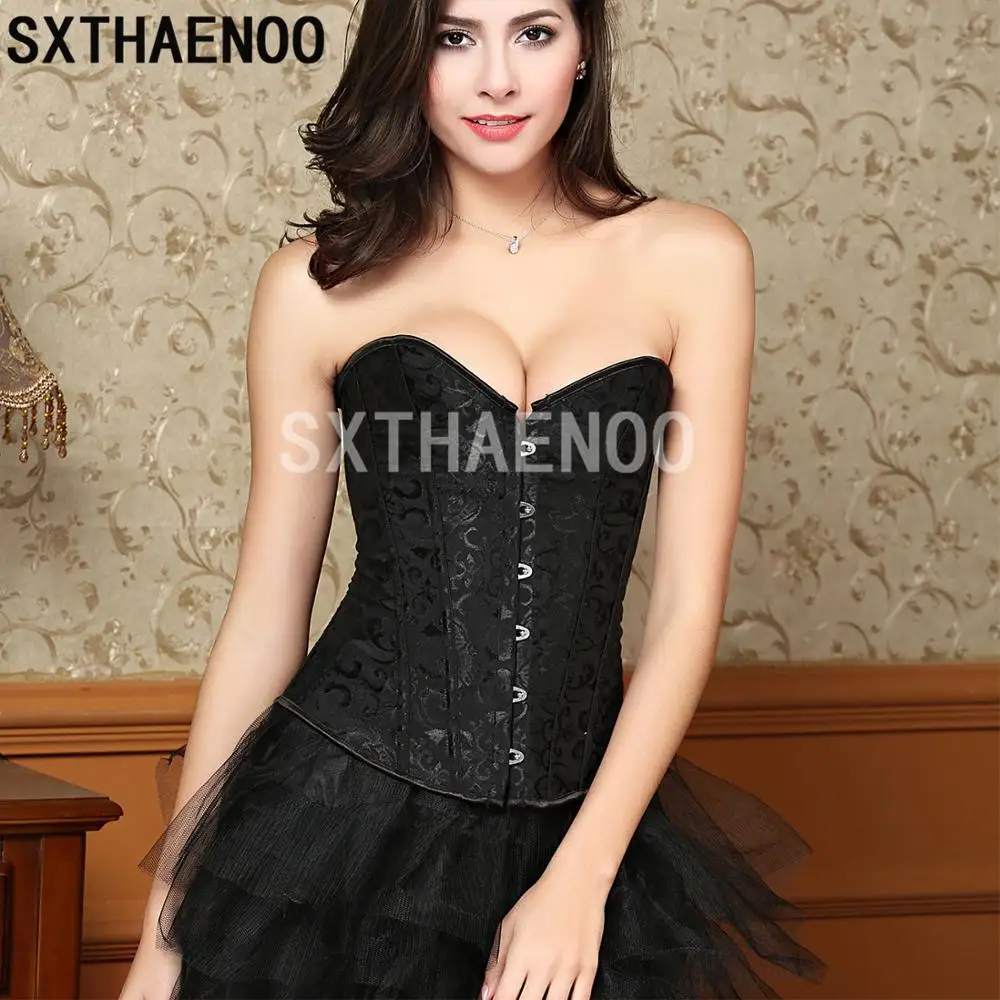 Красивый жаккардовый корсет с узором пейсли на талии под грудь сексуальное