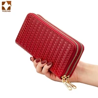 new purse patent leather womens wallets fallow long ladies double zipper wallet clutch bag design purse wallet for women purses