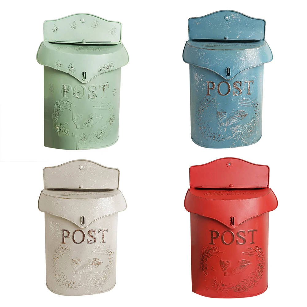 Пасторальный Блокируемый Железный почтовый ящик винтажный металлический ручной