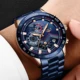 LIGE Casual Sport Watches For Men Blue Top Brand Luxury Military Full Steel Wrist Watch Man Clock Fashion Chronograph Wristwatch Other Image