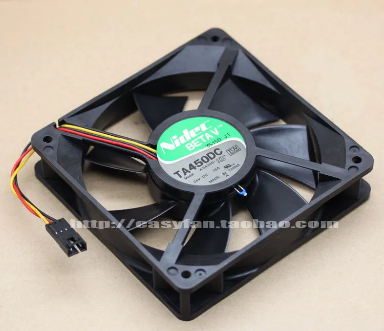 NIDEC TA450DC A34349-57G1 12 см 12025 24 В 0.15A двойной шар 3-проводной Вентилятор 120x120x25 мм