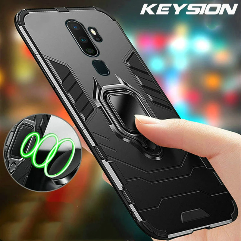Противоударный армированный чехол KEYSION для OPPO A9 2020 A11X держатель подставка