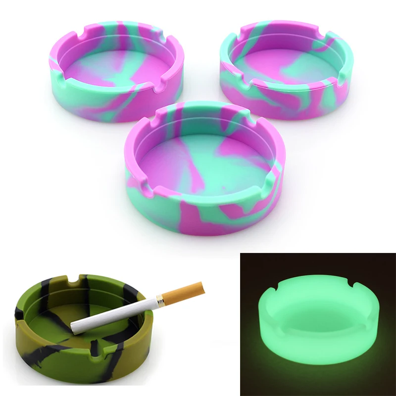 Круглая пепельница из силикагеля мягкий круглый силиконовый держатель для