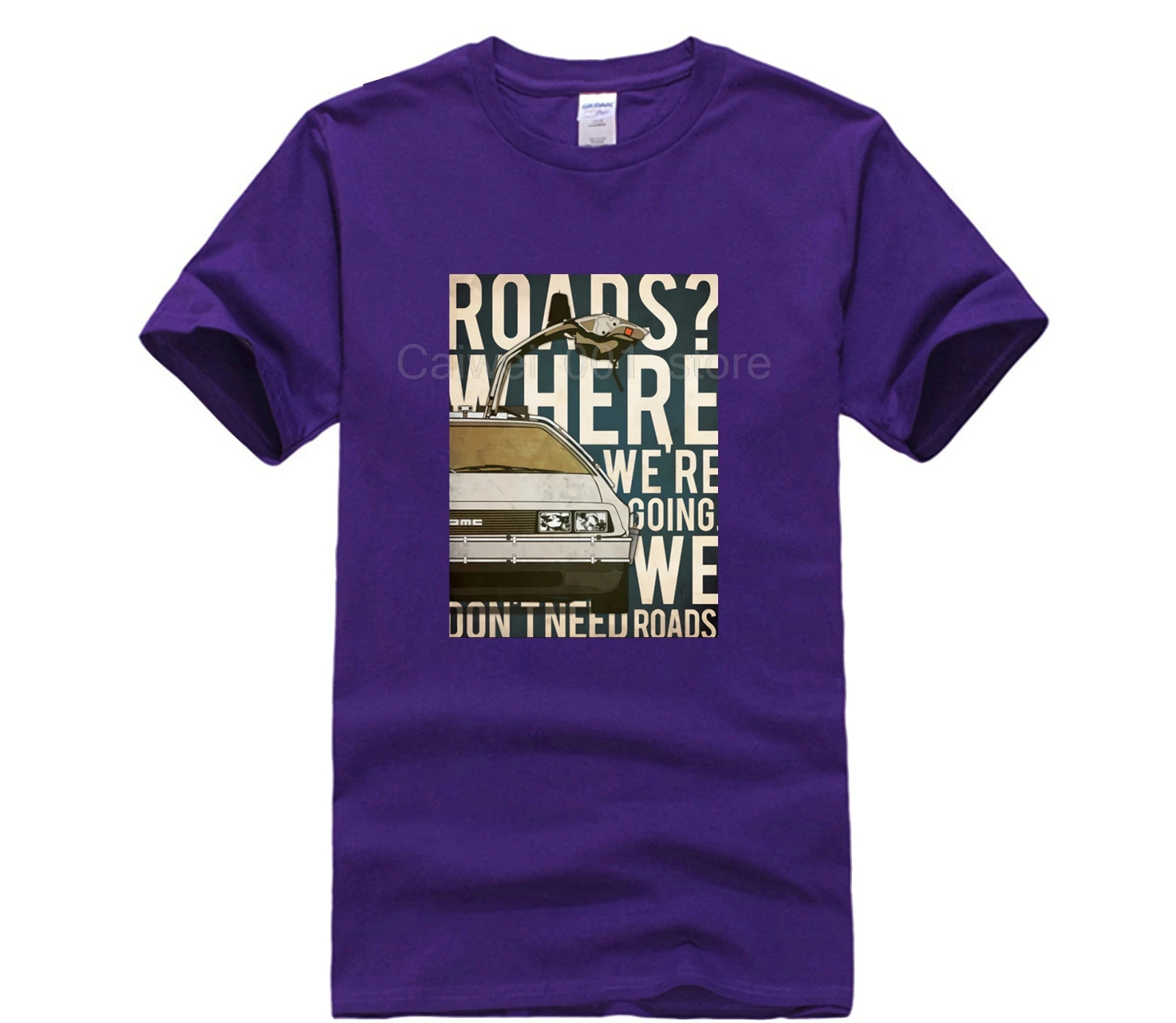 

Summer Fashion Street Short Sleeve T Shirt Back to the future shirt back to the future funny graphic shirt Men's T shirt