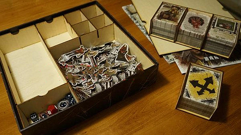 Органайзер получающий сломанный жетон деревянный ящик компактная коробка для