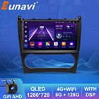Автомагнитола Eunavi, 2 Din, Android, мультимедийный плеер для Mercedes Benz C Class W203 C200 C230 C240 C320 C350 CLK W209 2005-2009 GPS