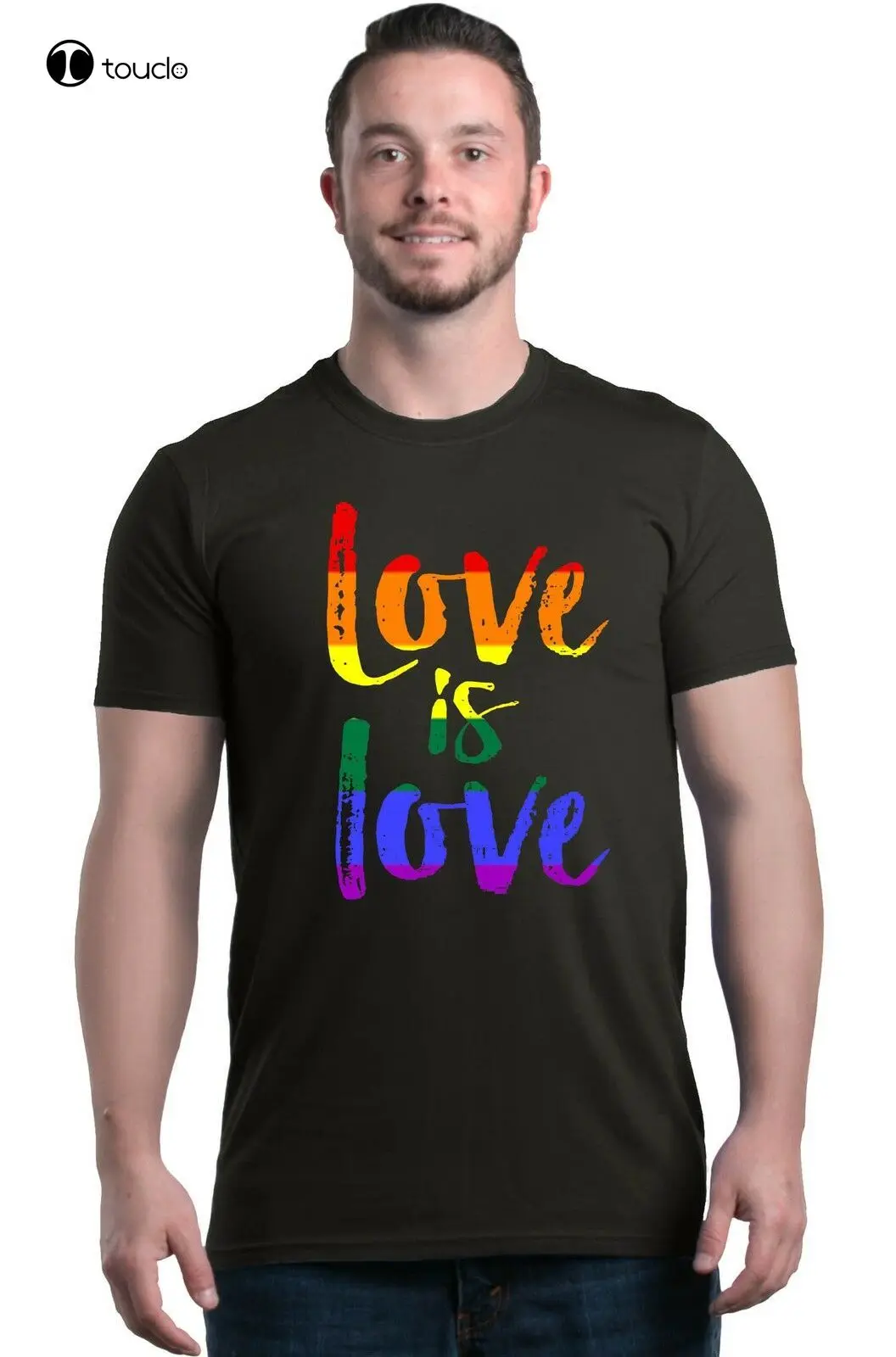 

Love Is Love T-Shirt Gay Pride Rainbow Equal Rights Lgbt Shirts Tee Shirt Custom Aldult Teen Unisex Digital Printing Tee Shirt
