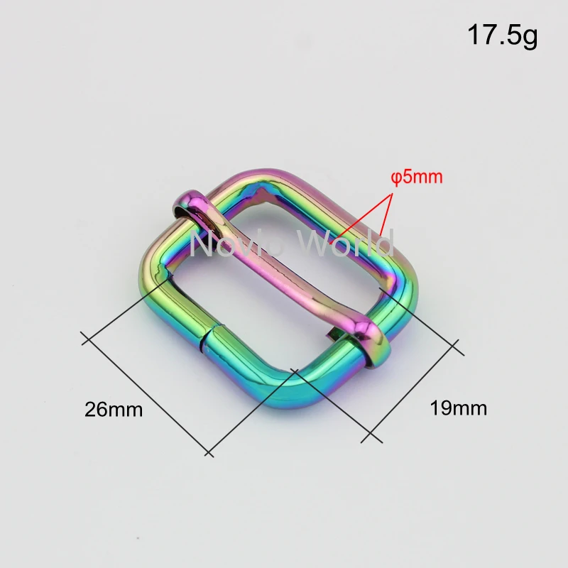 Мир Nolvo 5 20 100 шт 20*19 мм 3/4 &quot 26*19 1&quot переливчатая Радуга пряжки металлический