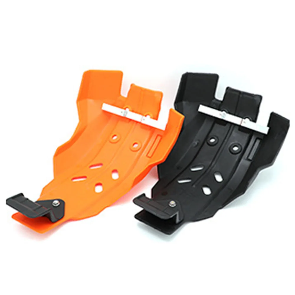 Motorcycle Engine Cover Guard Skid Plate Dirt Bike Black orange For EXC 250/300 2017-2020