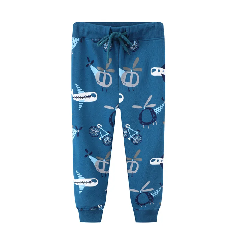 

2-7T Baby Boys Pants Children Sweatpants Cotton Autumn Toddler Clothes with Airplane Pants Character Trousers