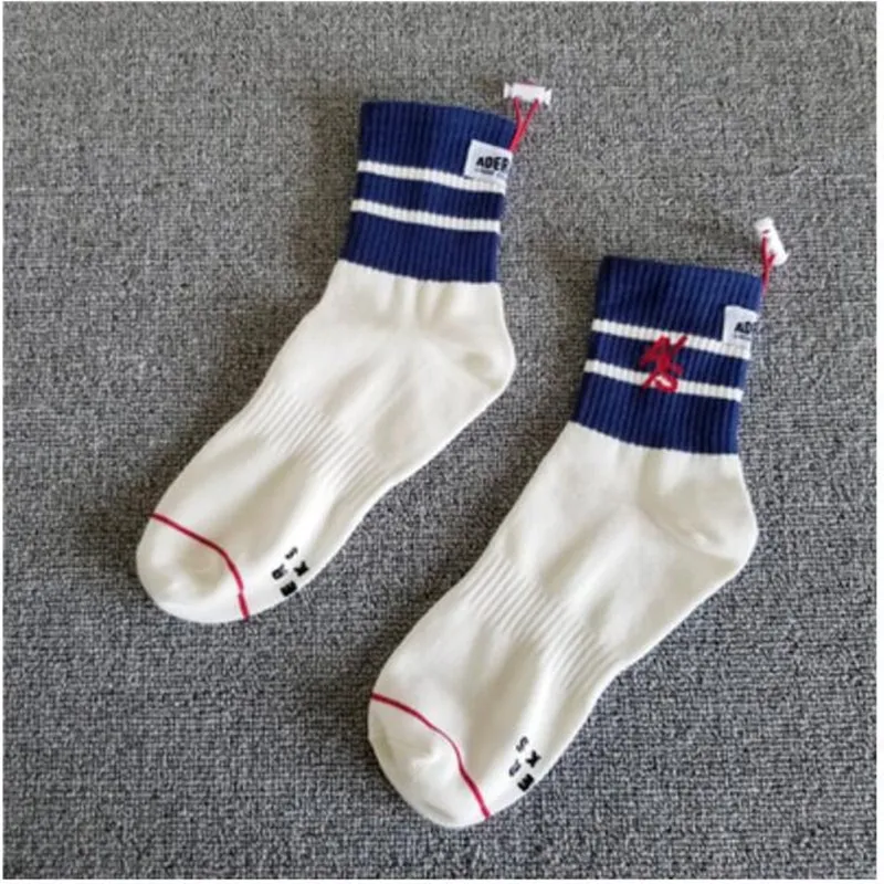 

Women Unisex Sticking cloth PATCH Ader error Crew Socks High Quality Ader error Ankle Socks High Quality Korean Style