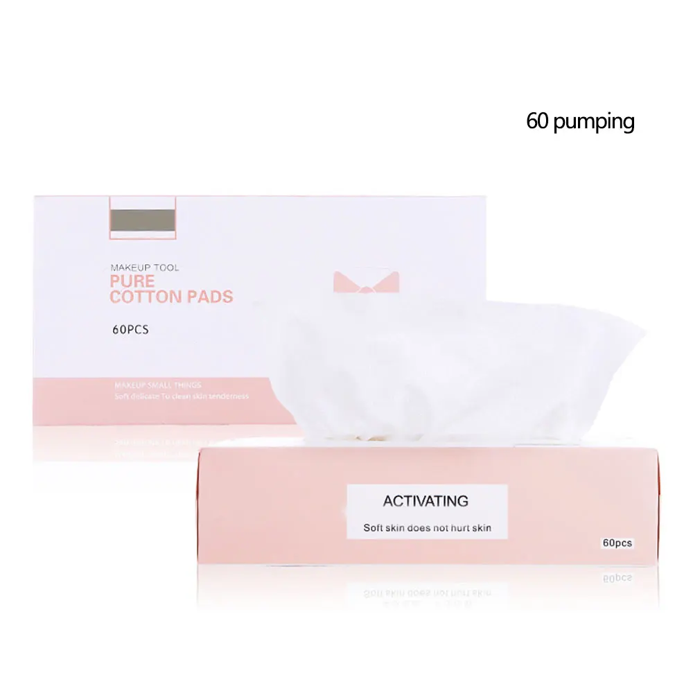 60 штук пакет хлопковые подушечки для лица очищающий лак ногтей средство удаления