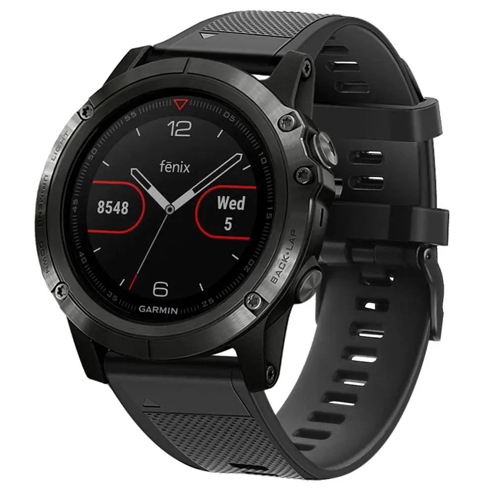 Силиконовый ремешок для Garmin Fenix 5 часов спортивный сменный браслет 51001|Ремешки