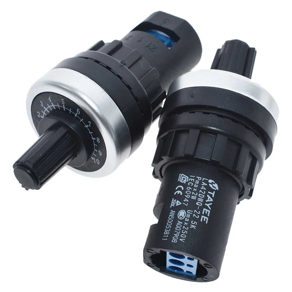 Потенциометр преобразователь вращающийся диаметр горшков 1K 2K 5K 10K 22 мм регулятор