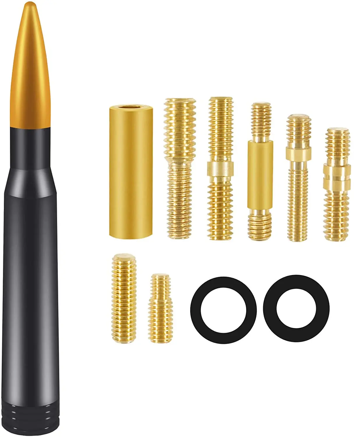 

Truck Car Antenna Vehicle Stubby Antenna Mast Bullet Style Replacement for Dodge RAM 1500 RAM 2500, RAM 3500 Ford F-Series F-150