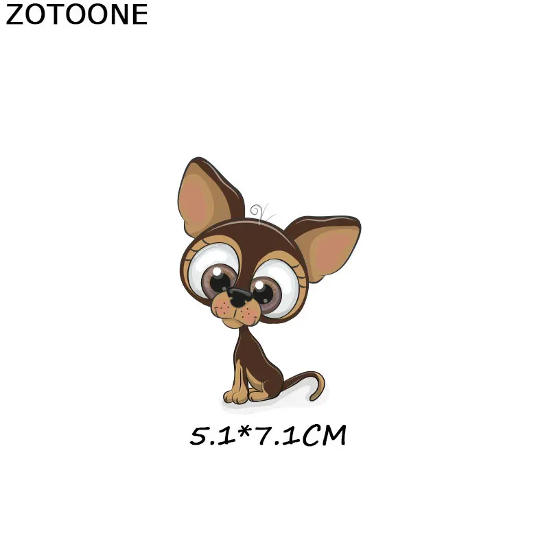 ZT1097 ZOTOONE акварельные нашивки в виде животных, железные нашивки в виде тигра для детской одежды, самодельная шляпа, аппликация, теплопередача, Виниловая аппликация, моющаяся E - Цвет: ZT1097