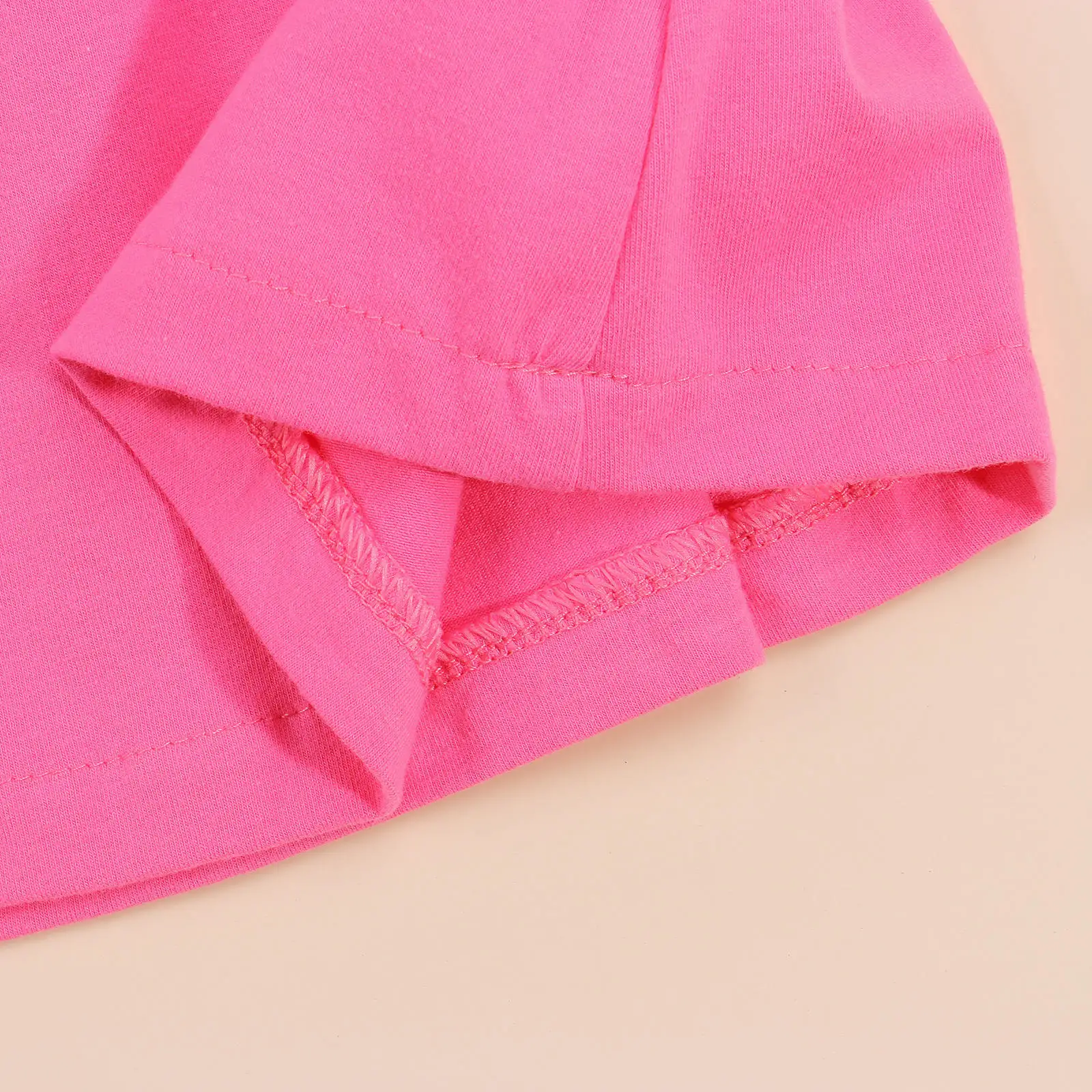 

Summer Kids Girls Casual Three-piece Clothes Set Toddler Solid Color Square Collar Fly Sleeves Tops+Short Skirt+Headdress Sets