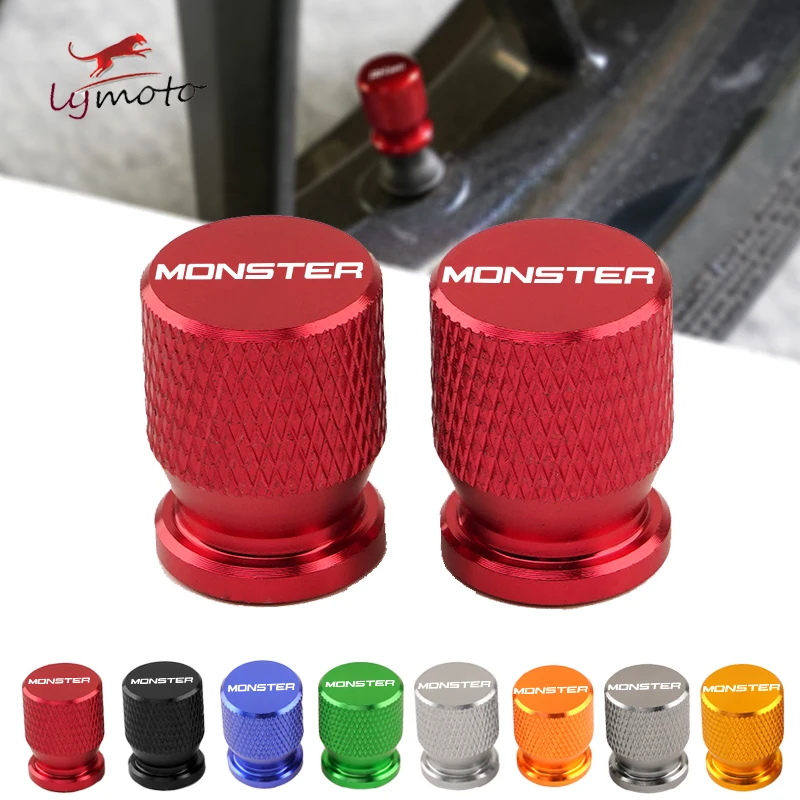 

For DUCATI MONSTER 600 620 848 696 796 1200 1100 SCRAMBLE Motorcycle CNC Accessories Wheel Tire Valve Stem Caps Airtight Covers