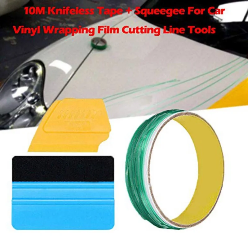 

Car Styling Tool Sets 10m Vinyl Wrap Car Stickers Knifeless Tape Design Line Car Film Wrapping Cutting Tape Knife