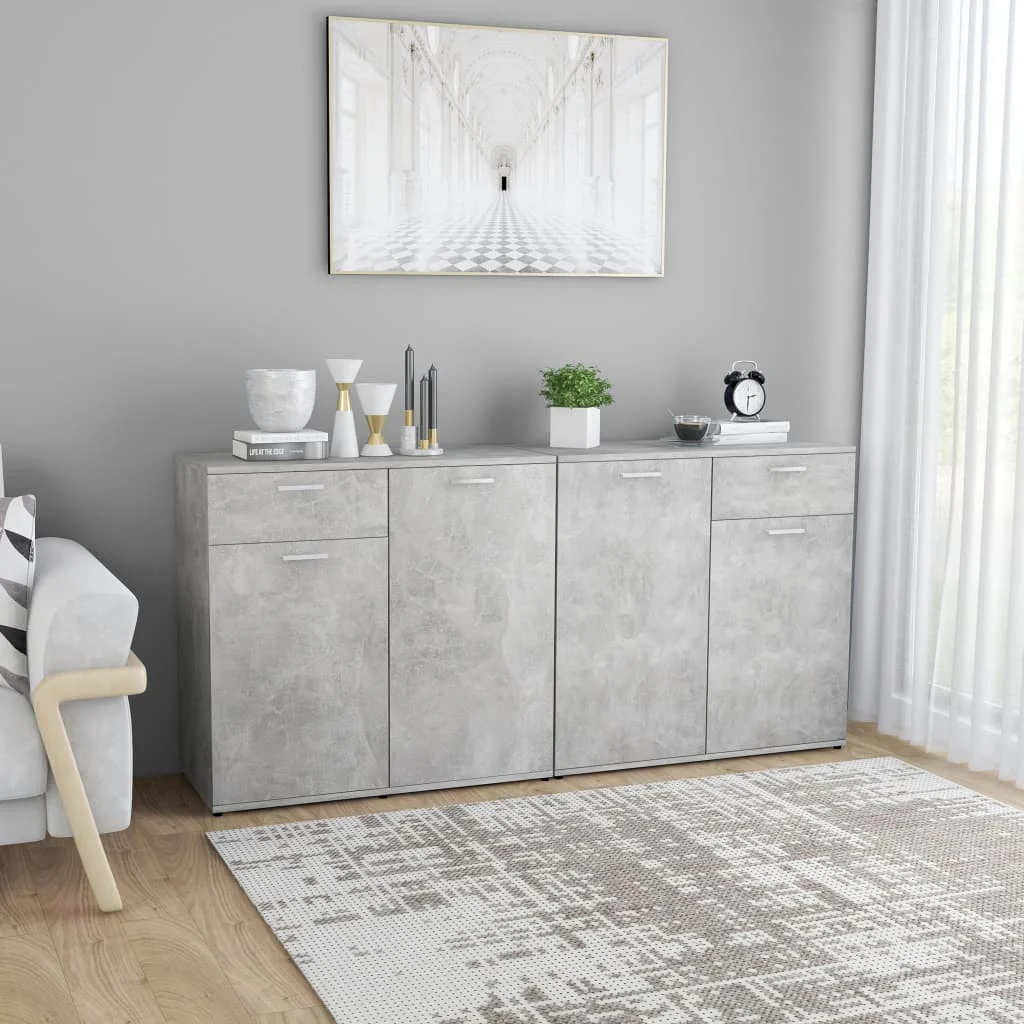 

Sideboard Concerte Gray 63.1"x14.1"x29.4" Chipboard