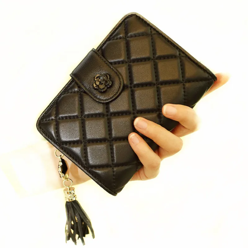 Женский кошелек из овчины 2019 маленький и тонкий с кармашком для монет женские