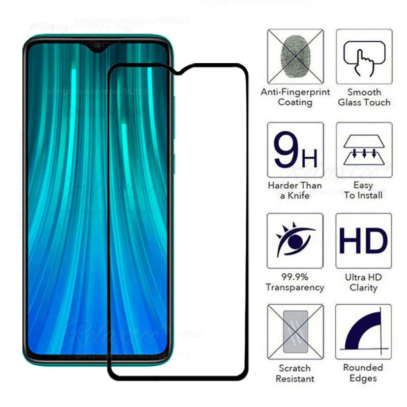 Защитное стекло закаленное для Xiaomi redmi note 7 8 pro|Защитные стёкла и плёнки телефонов|