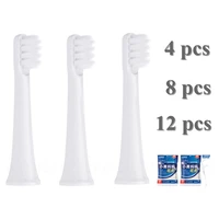 4812pcs replacement brush heads compatible with xiaomi mijia t100 smart electric toothbrush heads cleaning whitening