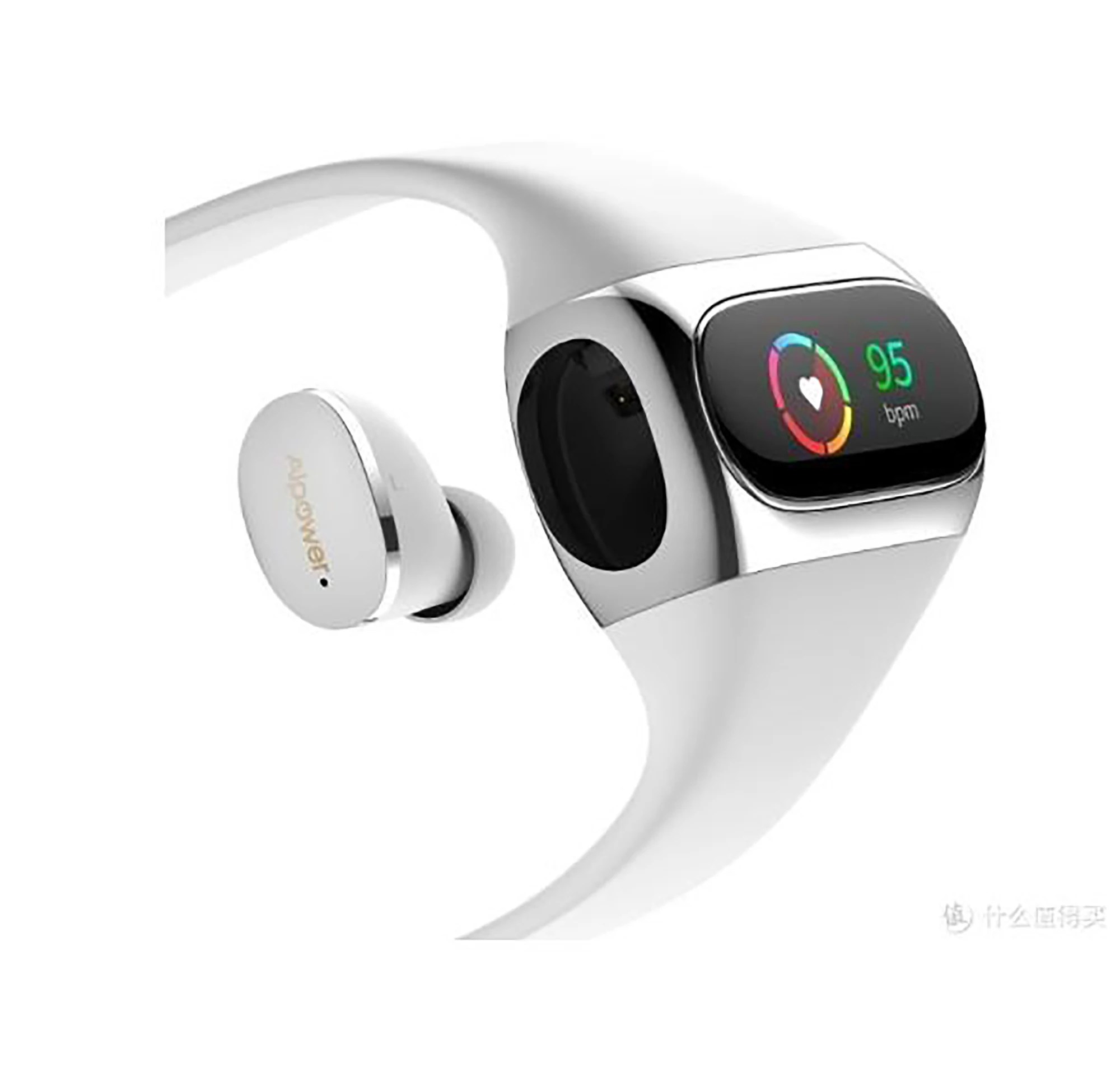 Наушники Aipower Wearbuds True Wireless фитнес-трекер 2 в 1 с Bluetooth 5 Aptx Ipx6 моно-режимом