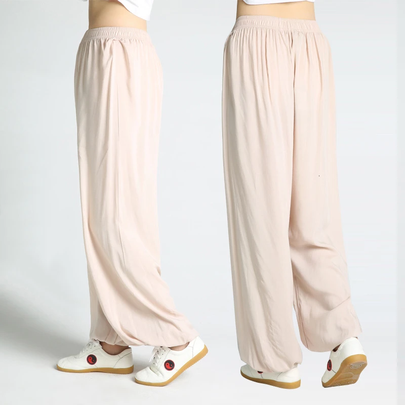 Хлопковые шаровары в стиле кунг фу тай чи 4 цвета одежда для боевых искусств Wing Chun