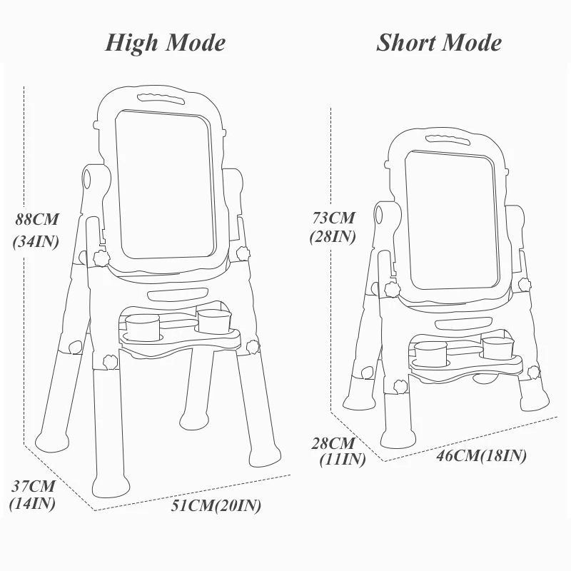 Детские блестящие двухсторонняя магнитная доска для рисования Для детей от 1 до 10