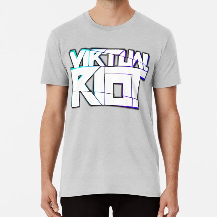 Футболка Virtual Riot Merch Виртуальная riot virtual dubшаг edm танцевальная музыка skrillex|Мужские