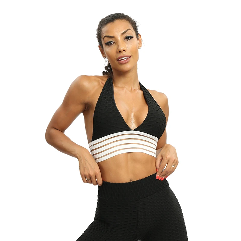 CHRLEISURE бесшовный сексуальный бюстгальтер Твердые кружева шить дышащая Фитнес