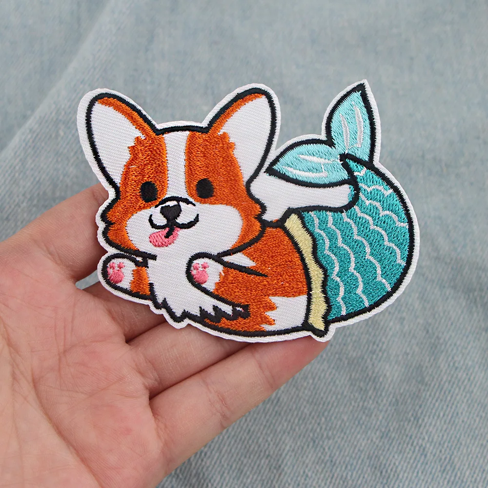 

Cute Hanhan Keji Cloth Stickers Various Embroidery Cloth Animation Patch Stickers Wholesale Accessories Cloth Stickers